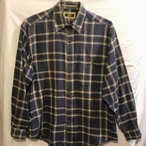 Joseph Abboud Gray Plaid Long Sleeve Button Down Shirt